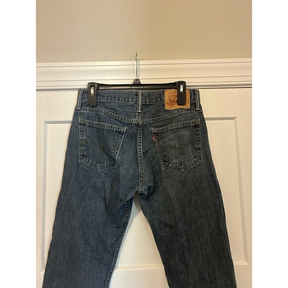 Levi’s 514 Jeans Mens 32x34 Regular Straight 100% Cotton Medium Wash Blue Denim - Picture 4 of 5